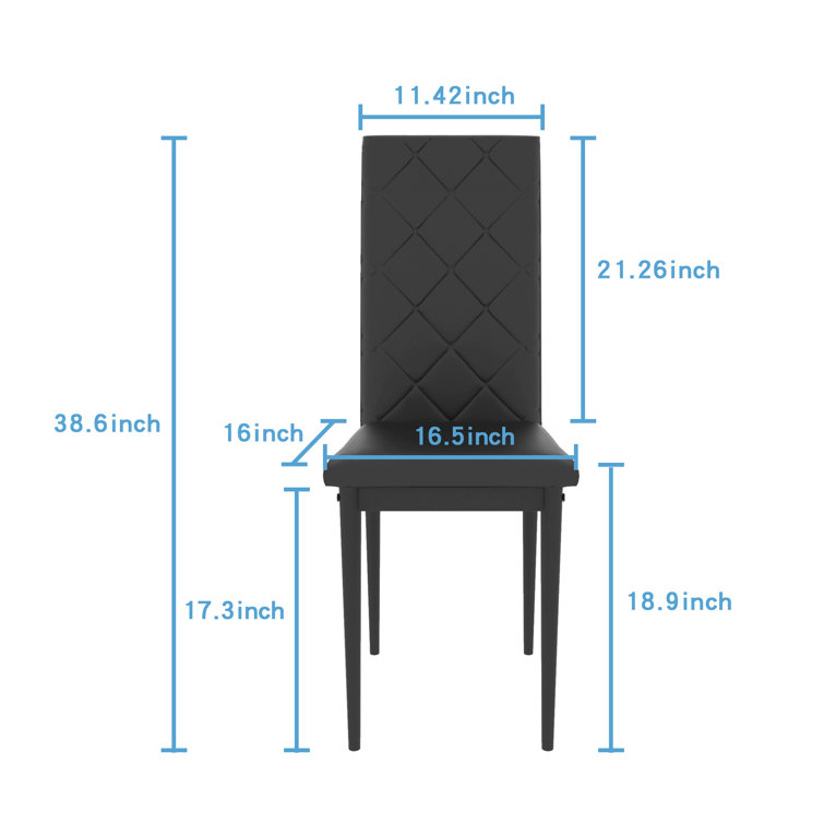 Restaurant best sale chair size